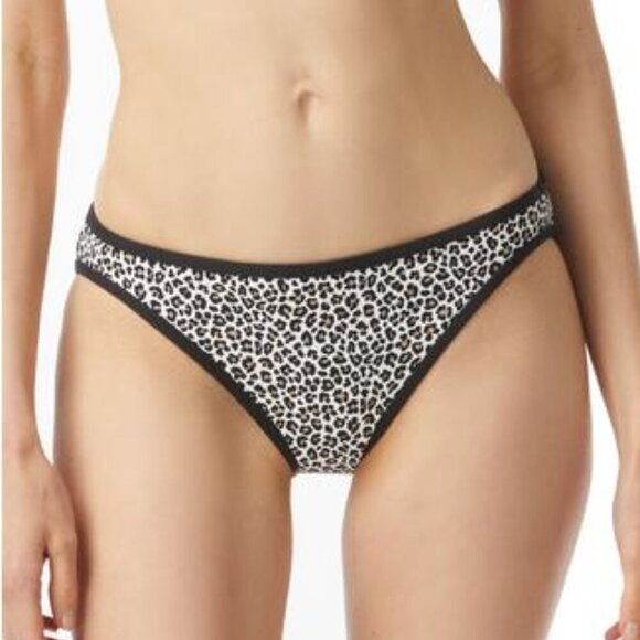 Michael Kors Leopard Printed Classic Bikini Swim Bottom - Picture 1 of 9
